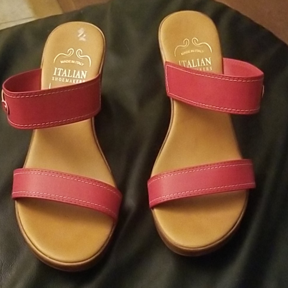 Sandals, worn once.